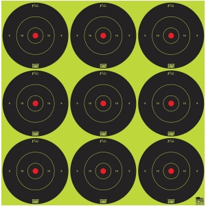 Pro-Shot SplatterShot 2" Green Bullseye Targets Pack of 108