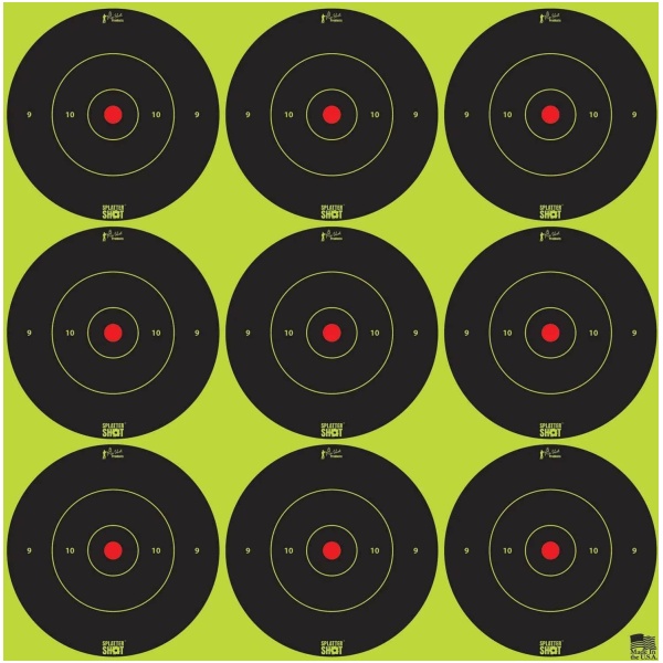 Pro-Shot SplatterShot 2" Green Bullseye Targets Pack of 108