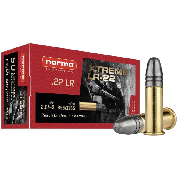 Norma Xtreme LR-22 .22 Ammo: Long Range Precision (50/bx)