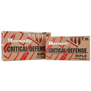 .308 Winchester 155 Grain Critical Defense Rifle Ammo - 20 Rounds - Hornady FTX