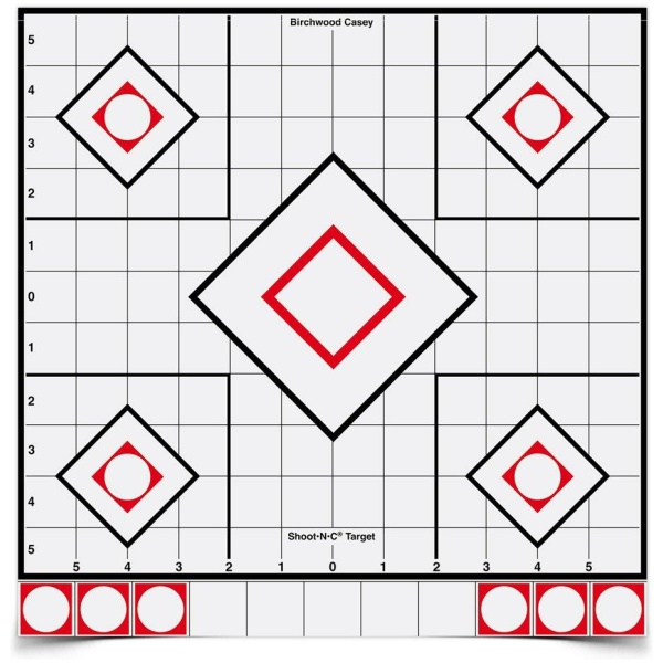 Birchwood Casey Shoot-N-C Targets for Precise Sight-In Shooting