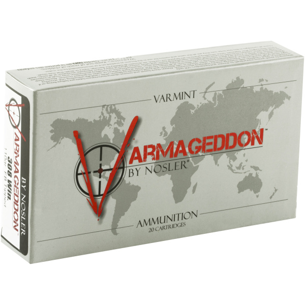 Nosler Varmageddon 308 Winchester Ammo - 20/Box - Image 2