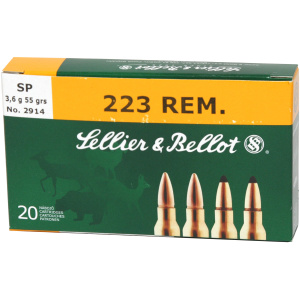 Sellier & Bellot 223 Rem Ammo - 55 Box | Centerfire Rifle