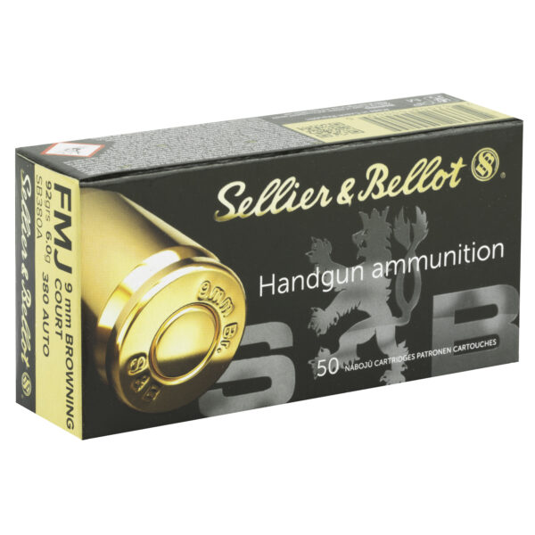 S&B 380ACP 92GR FMJ Ammo for Reliable Target Practice - Image 2