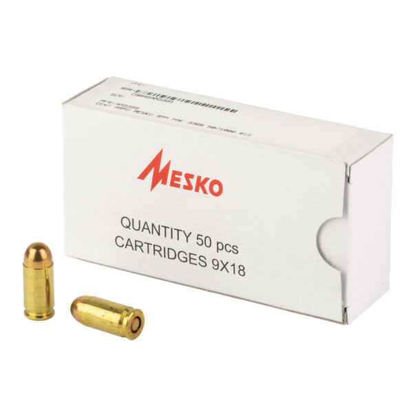 Century Arms 9MM Makarov 95 Grain FMJ Brass Case 50 Rounds