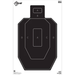 Allen EZ Aim IPSC Silhouette Target Pack of 50 for Precision