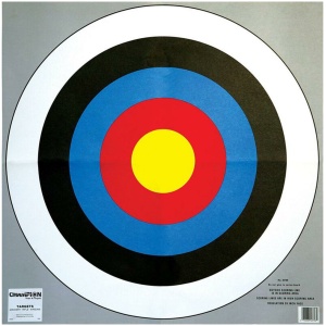 Champion 24" Bullseye Targets for Precision Shooting Practice