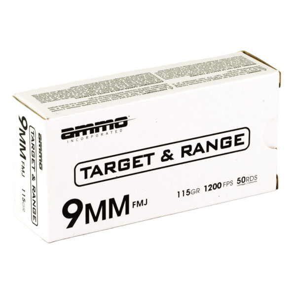 Ammo Inc 9mm Luger 115 gr FMJ Target Range Ammo 50 ct - Image 2