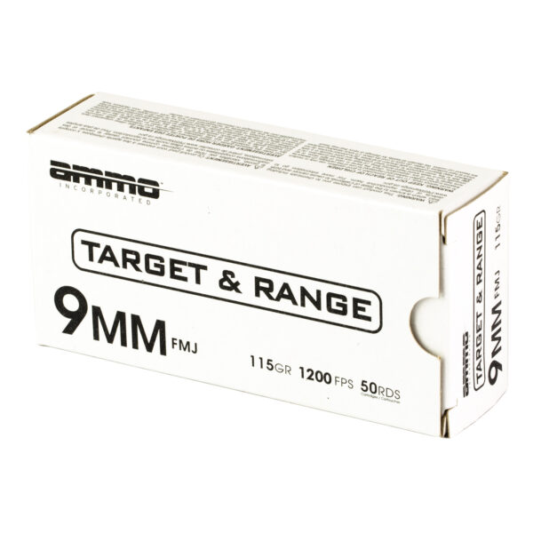 Ammo Inc 9mm Luger 115 gr FMJ Target Range Ammo 50 ct - Image 3