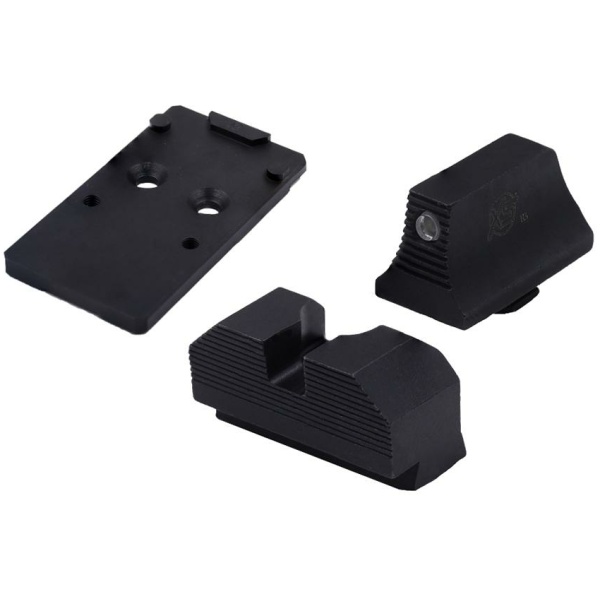 XS Sights Glock MOS Optic Mount Bundle for Glock RMR Tritium Black