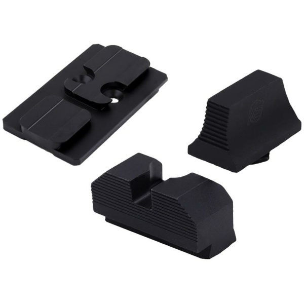 XS Sights Glock MOS Optic Mount Bundle for Glock ACRO Non Tritium Black