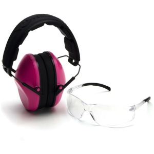 Pyramex Low Profile Combo Kit for Stylish Hearing & Vision Protection