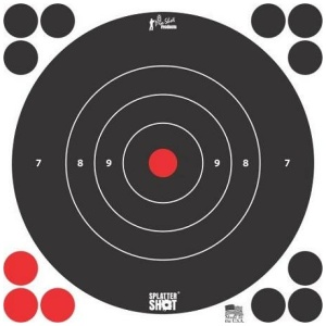 Pro-Shot Splatter Shot 8" Bullseye Targets Pack of Six
