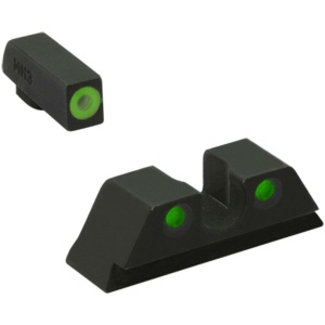 Meprolight ML41545 Hyper-Bright Green Ring Front/Green Rear Sights for H&K VP9/SFP9