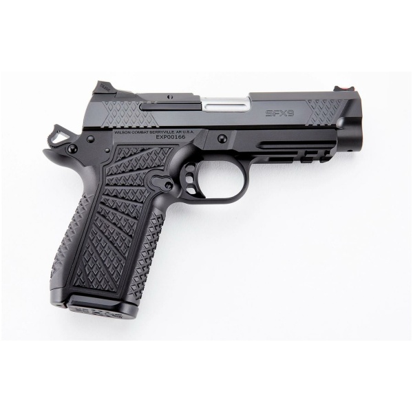 Wilson Combat SFX9 Double-Stack Compact Handgun 9mm Luger 15rd Magazines (2) 4" Barrel Black Lightrail Frame