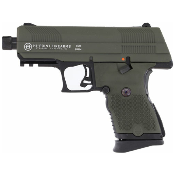 3.93" OLIVE DRAB SLIDE THREADHI-POINT PISTOL YC9 9MM 10RD - Image 2