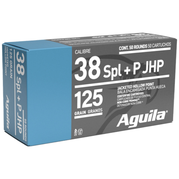 Aguila 38 Special 125gr JHP Ammo - 50 Rounds