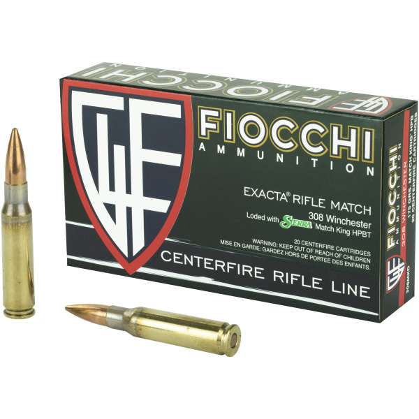 Fiocchi 308 Winchester 175gr Match 20/Box - Hyperformance