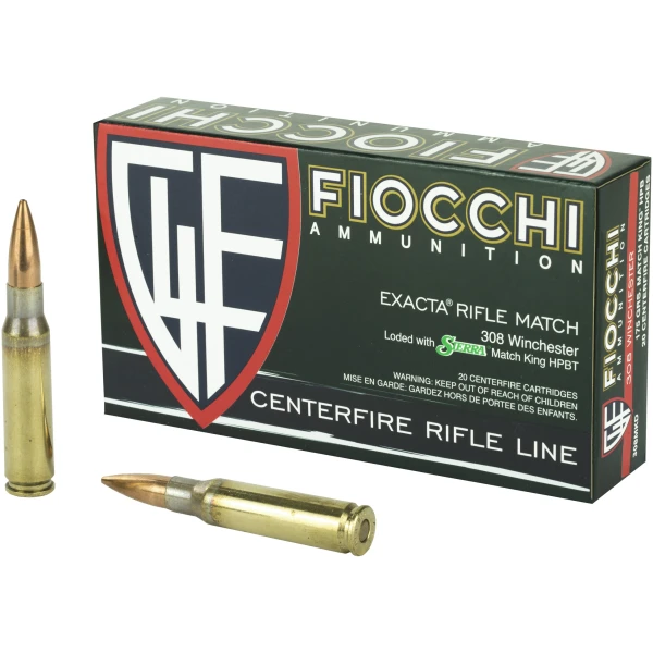 Fiocchi 308 Winchester 175gr Match 20/Box - Hyperformance