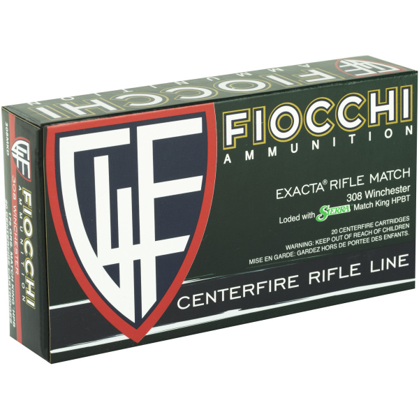 Fiocchi 308 Winchester 175gr Match 20/Box - Hyperformance - Image 2
