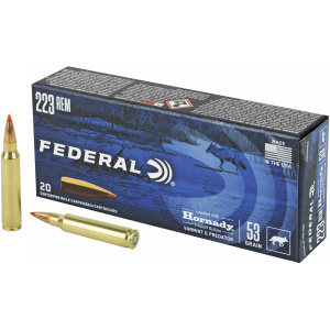 Federal 223 Varmint Predator Ammo - 53 Grain Box