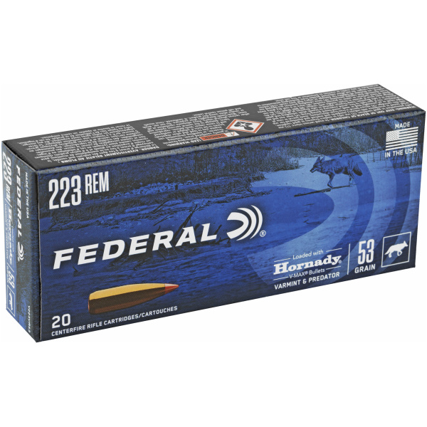 Federal 223 Varmint Predator Ammo - 53 Grain Box - Image 2