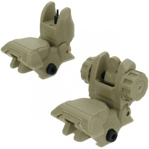 Tacfire AR-15 45 Low Profile Pop Up Sights in Tan