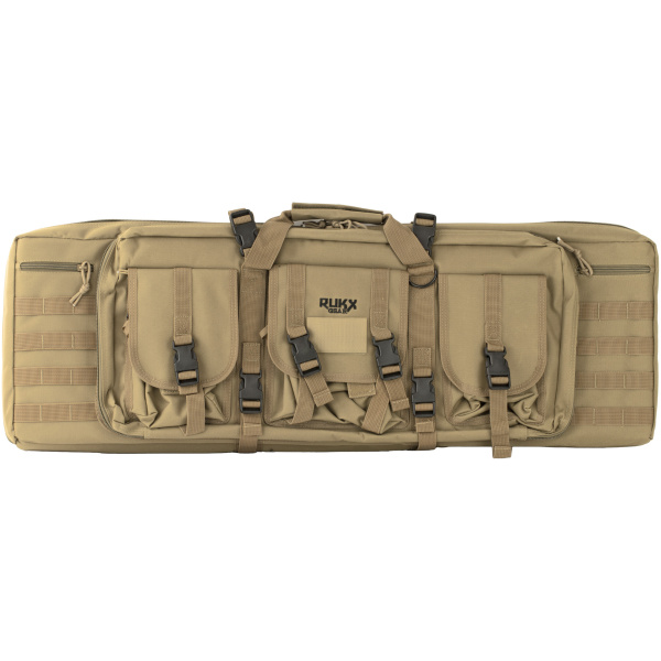 ATI 36in TACTICAL DOUBLE GUN CASE TAN RUKX GEAR