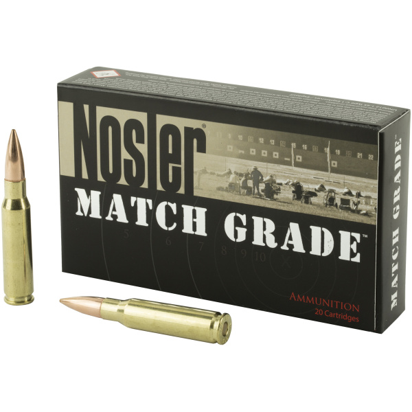 Nosler Match Grade 308 Winchester Ammo - 20 Rounds