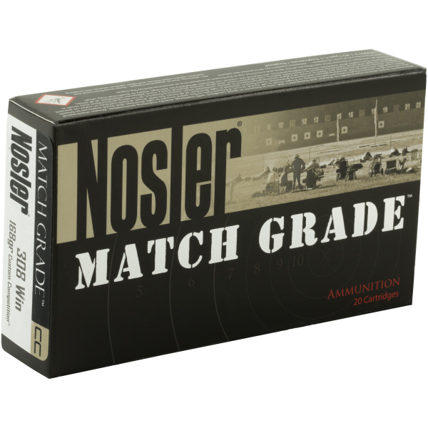 Nosler Match Grade 308 Winchester Ammo - 20 Rounds - Image 2