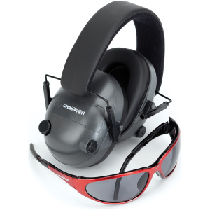 Champion Electronic Ear Muffs Black for Optimal Hearing Protection