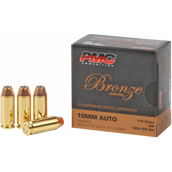 PMC 10mm 170gr JHP Ammunition - 25 Rounds