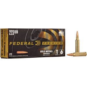 Gold Medal Berger 223 Rem 73gr Match Ammo - Federal
