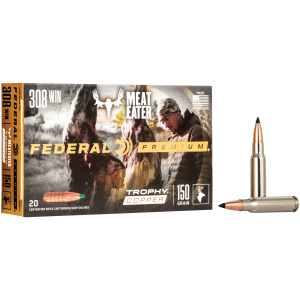 Federal Trophy Copper 308 Winchester 20/box - Accurate & Powerful