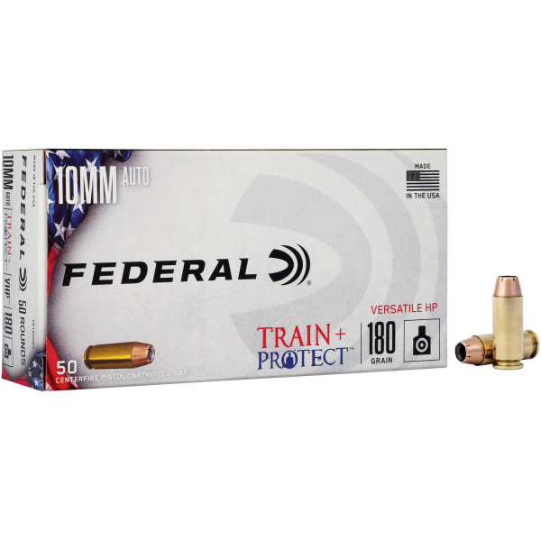 Federal 10mm Auto 180gr Train + Protect 50 Box