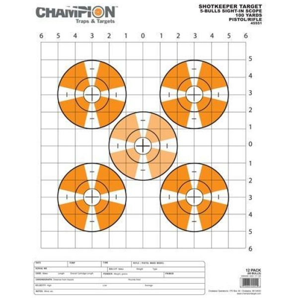 Champion Shotkeeper Targets 12-Pack for Accurate Shooting