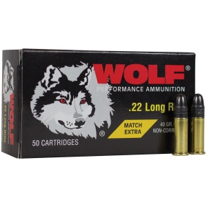 Wolf .22 LR Match Ammo: Consistent Accuracy (40 Rounds)
