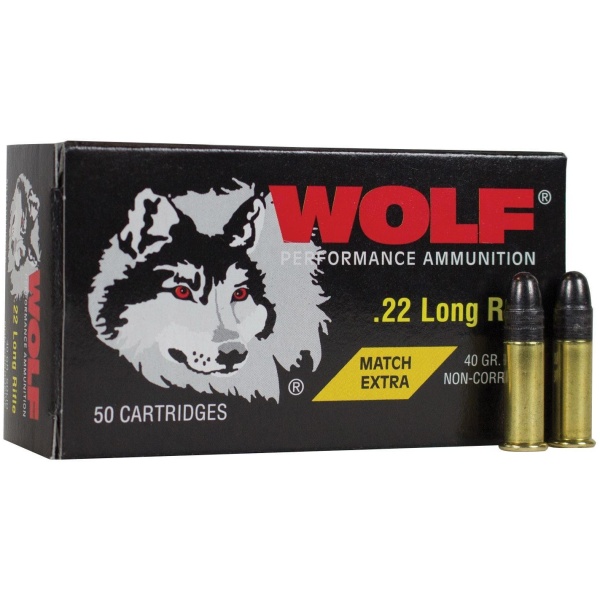 Wolf .22 LR Match Ammo: Consistent Accuracy (40 Rounds)
