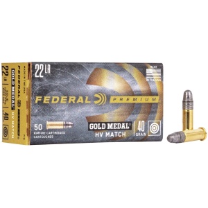 Federal Gold Medal Rimfire .22LR Ammo - 50/Box