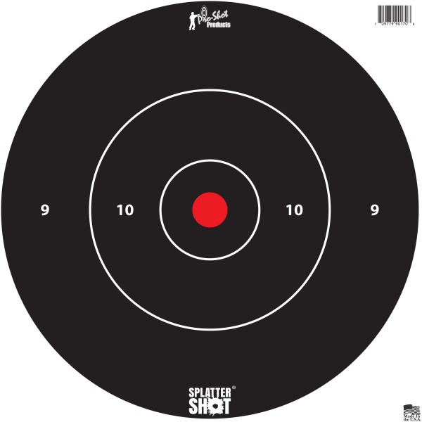 Pro-Shot 12" White Bullseye Targets 5-Pack for Precise Practice