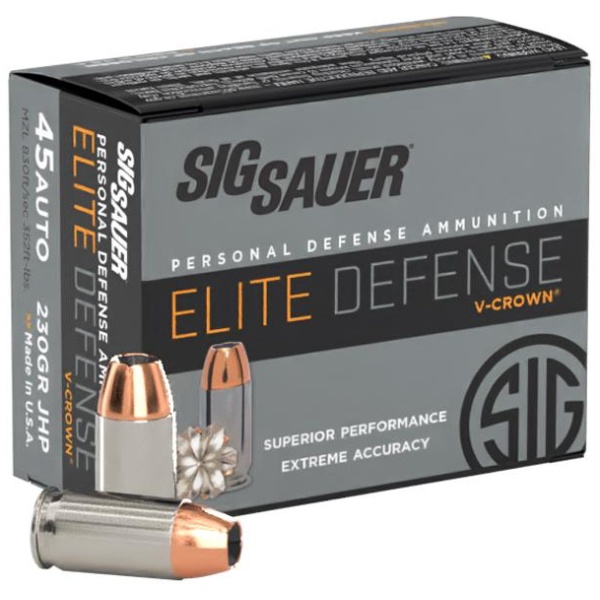Sig Sauer .45 ACP 230gr Ammunition - 20 Rounds
