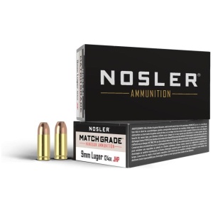 Nosler 9mm Match Grade Ammo - 50 Bullets Per Box
