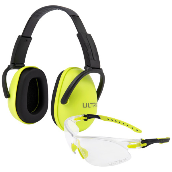 Youth Lime Muff and Clear Eyes ULTRX Combo for Safety