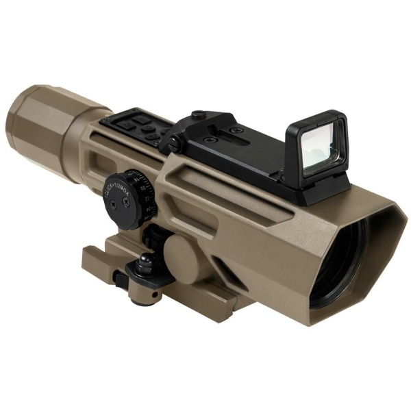 NcStar VSM ADO 3-9x42mm P4 Sniper Scope with Red Dot Optic
