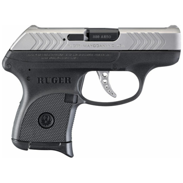 BLACK FRAME STAINLESS SLIDERUGER LCP 380ACP 6-SHOT FS