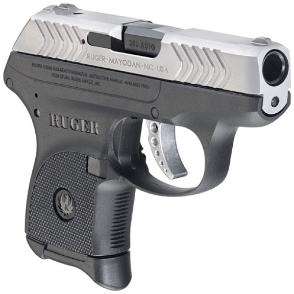 BLACK FRAME STAINLESS SLIDERUGER LCP 380ACP 6-SHOT FS - Image 5