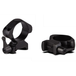 Konus 2-Piece Steel Riflescope Rings With Quick Release Lever 1" Medium - Matte Black