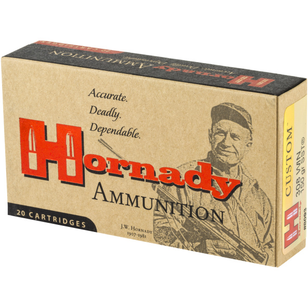 Hornady 308 Winchester 150 Grain Rifle Ammo - 20/Box - Image 3