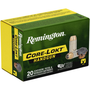 Core-Lokt Handgun Ammo: 20 Rounds for Deer & More