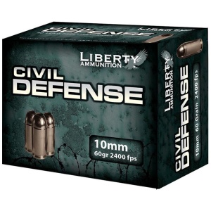 Liberty Civil Defense 10mm Ammo - 60gr - 20/Box